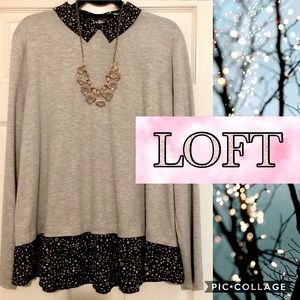 EUC❤️WORN 1X silky grey fashion sweatshirt